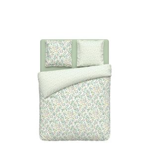 Promo 🌟 ACTUEL Parure Housse De Couette En Microfibre Motif Feuilles ROMEO 🤩 6