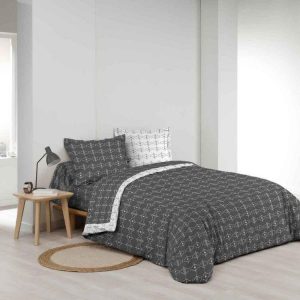 Acheter 😍 Paris Prix Housse De Couette Aristide 240x220cm Anthracite 🔔 9