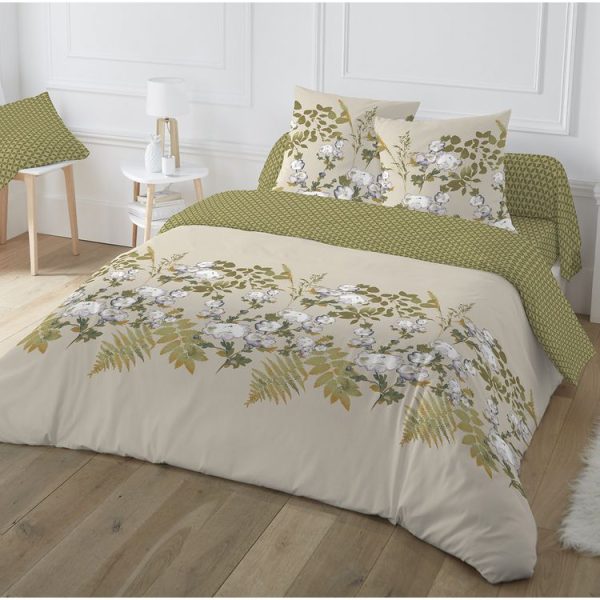 Coupon 🛒 Parure Housse De Couette En Polycoton Motifs Floral SANDO 🛒 1