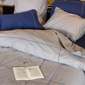 Tout neuf 🧨 Sensei Maison Housse De Couette Brodée En Percale De Coton DIAMOND ⌛ 11