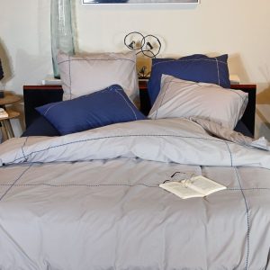 Tout neuf 🧨 Sensei Maison Housse De Couette Brodée En Percale De Coton DIAMOND ⌛ 13