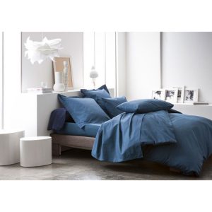 Sortie 🤩 Today Drap Housse Ciel D’orage – 100% Coton 57 Fils – 160 X 200 Cm – Bleu Foncé 🌟 9