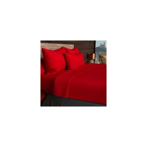 Coupon 👏 Soleil D’ocre Drap Housse 140×200 Cm En Coton 57 Fils SOLEIL D’OCRE Rouge 🧨 9