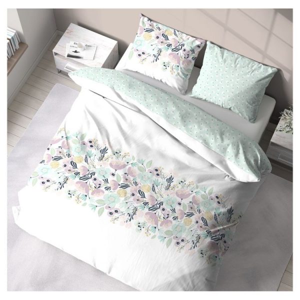 Promo 👏 Parure Housse De Couette En Coton 57 Fils CELESTE 😍 1