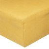 Acheter ✔️ Drap Housse En Lin Adorable 140x190cm Jaune Ocre 🎁 11