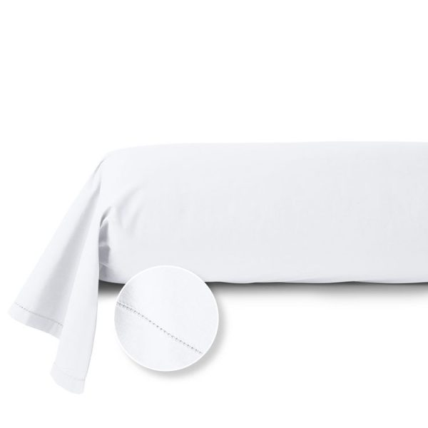 Bon marché 🌟 ACTUEL Taie De Traversin Unie En Percale De Coton 70 Fils – Collection Permanente ✔️ 1