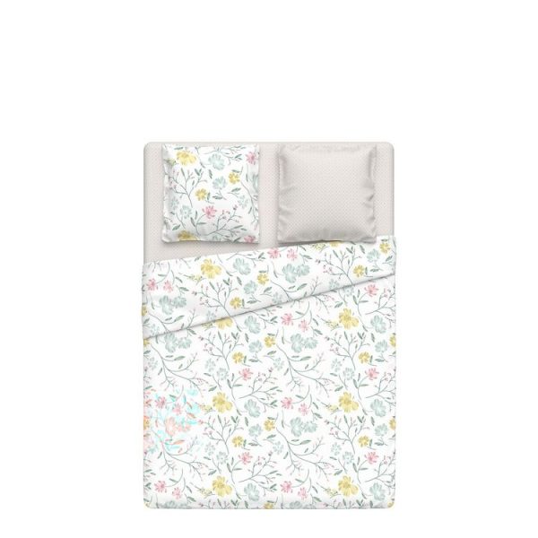 Coupon 🔔 ACTUEL Parure De Drap En Flanelle Motif Floral ROSALINE 🛒 1