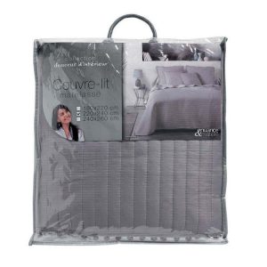 Les meilleures critiques de 🛒 Paris Prix Couvre-Lit Matelassé Dorinette 220x240cm Gris 🎉 6