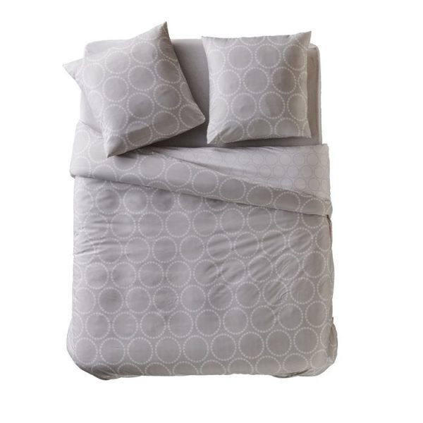 Promo 🔥 Parure Housse De Couette En Microfibre Motifs Géométriques TIAGO ✔️ 1